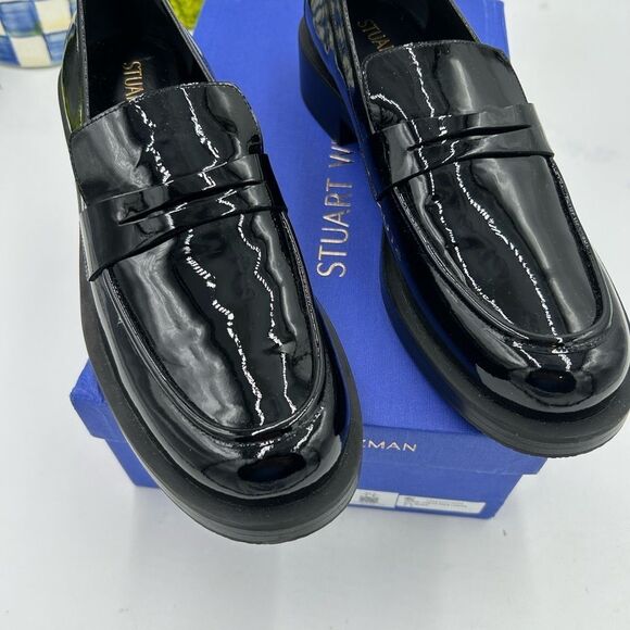 Women’s Stuart Weitzman Soho, patent leather loafers size 9, made in Spain - Picture 2 of 12